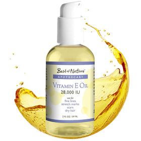 Flacon d'huile de vitamine E pure 28 000 UI ICShopToday, vue de face