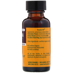 Flacon d'huile Herb Pharm avec goutte à goutte en gros plan