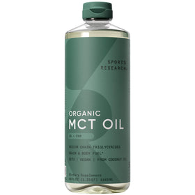 Flacon d'huile MCT Bio C8+C10 Sports Research 1,18L vue de face