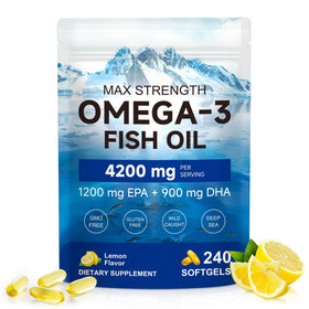 Flacon d'IFUDOIT Omega-3 Triple Force 240 gélules vue de face