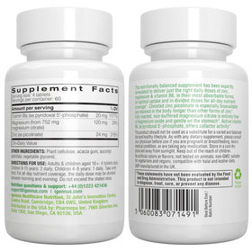 Flacon d'Igennus Neurobalance ouvert montrant les comprimés