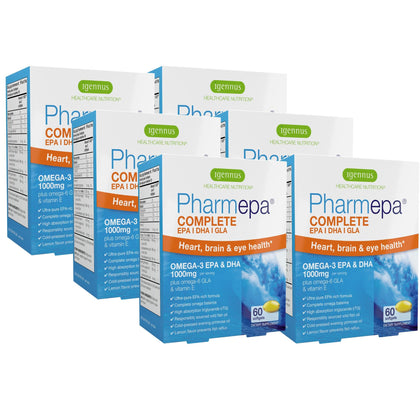 Flacon d'Igennus Pharmepa rtg Omega 3 EPA DHA 1000mg avec huile de poisson