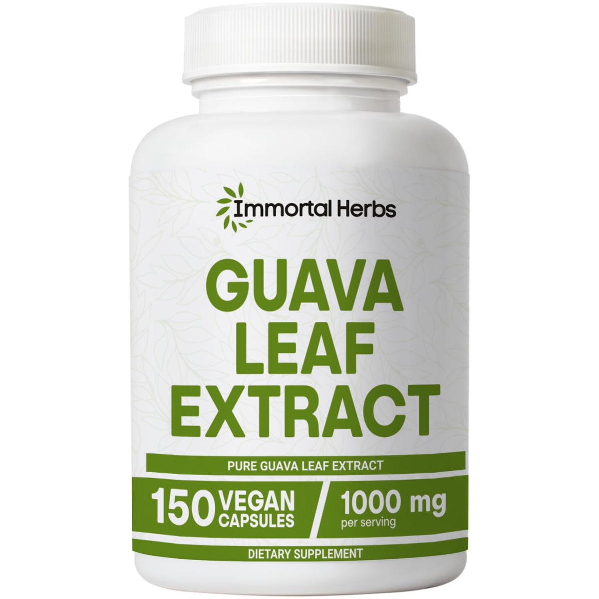 Flacon d'Immortal Herbs Extrait de Feuille de Goyave 1000mg