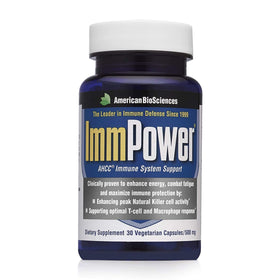 Flacon d'ImmPower AHCC d'American BioSciences avec 30 capsules végétariennes