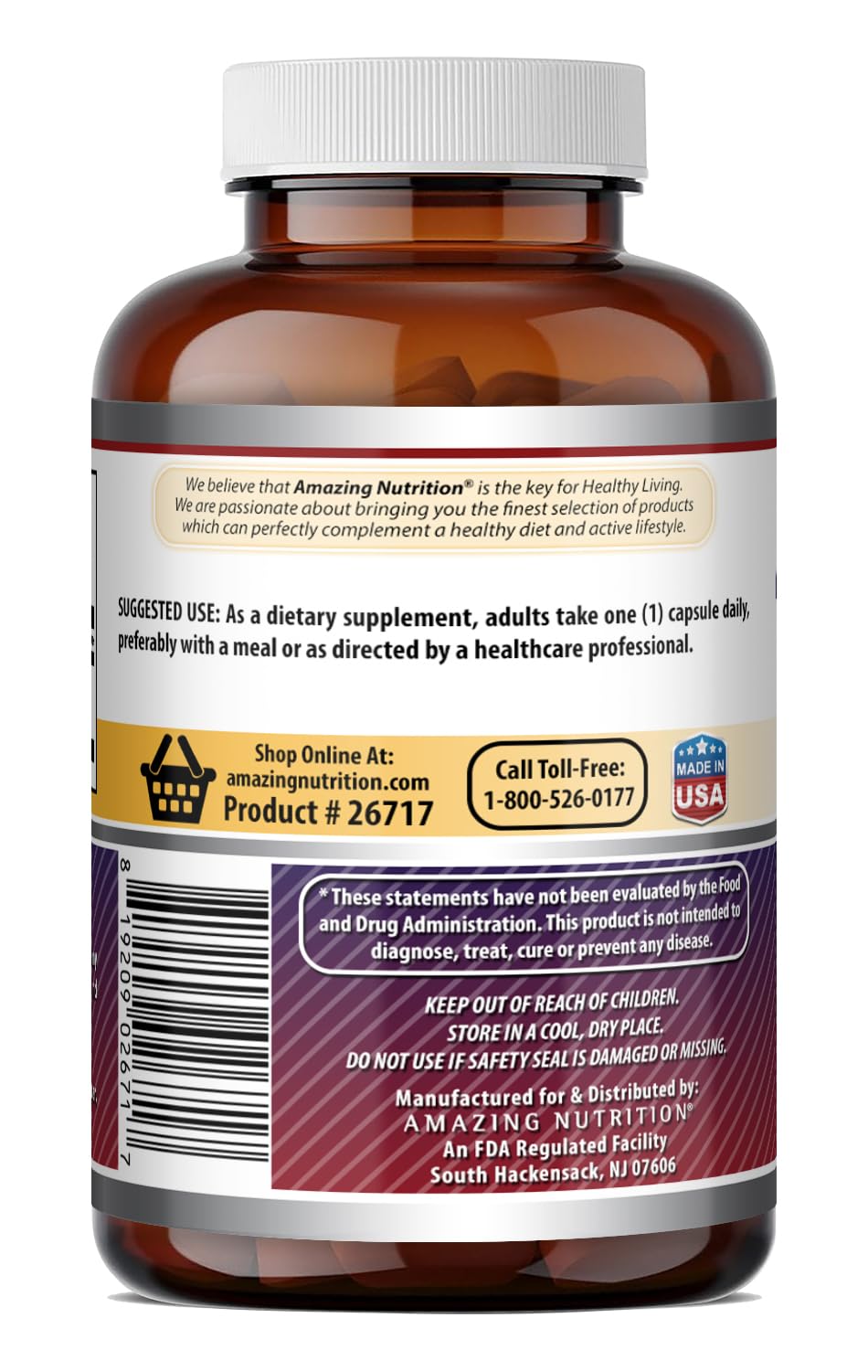 Flacon d'inositol 500 mg sur une table avec des vitamines