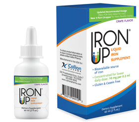 Flacon d'Iron Up avec bouchon, saveur raisin