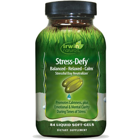 Flacon d'Irwin Naturals Stress-Defy avec 84 gélules