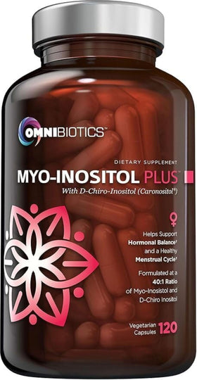 Flacon d'OmniBiotics Myo-Inositol & D-Chiro Inositol 120 capsules