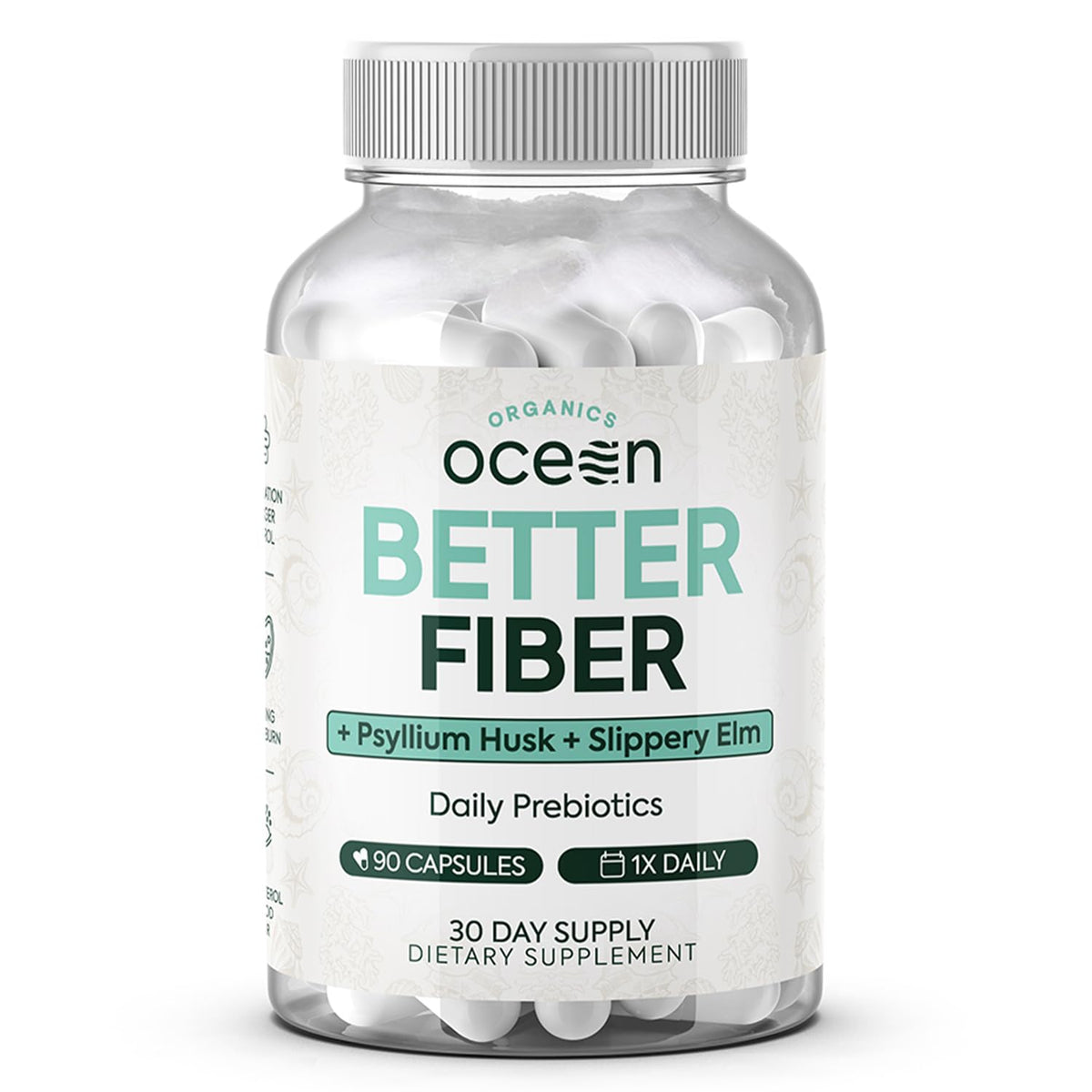 Flacon d'Organics Ocean Complément Alimentaire Fibres 90 Capsules