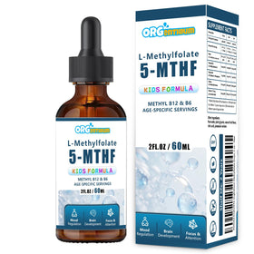 Flacon d'OrgEnthium L-Méthylfolate B12 159g avec bouchon compte-gouttes