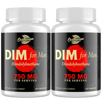 Flacon d'Orinthalixium DIM pour Hommes 750MG, 60 capsules
