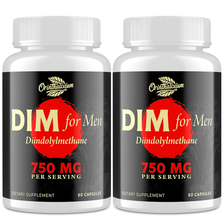 Flacon d'Orinthalixium DIM pour Hommes 750MG, 60 capsules