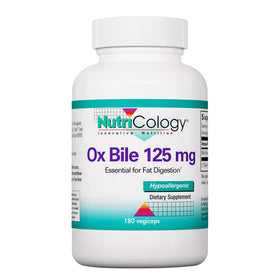 Flacon d'Ox Bile 125 mg d'Allergy Research Group, 180 capsules