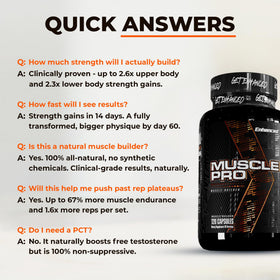 Flacon d'support Muscle Pro avec un verre d'eau