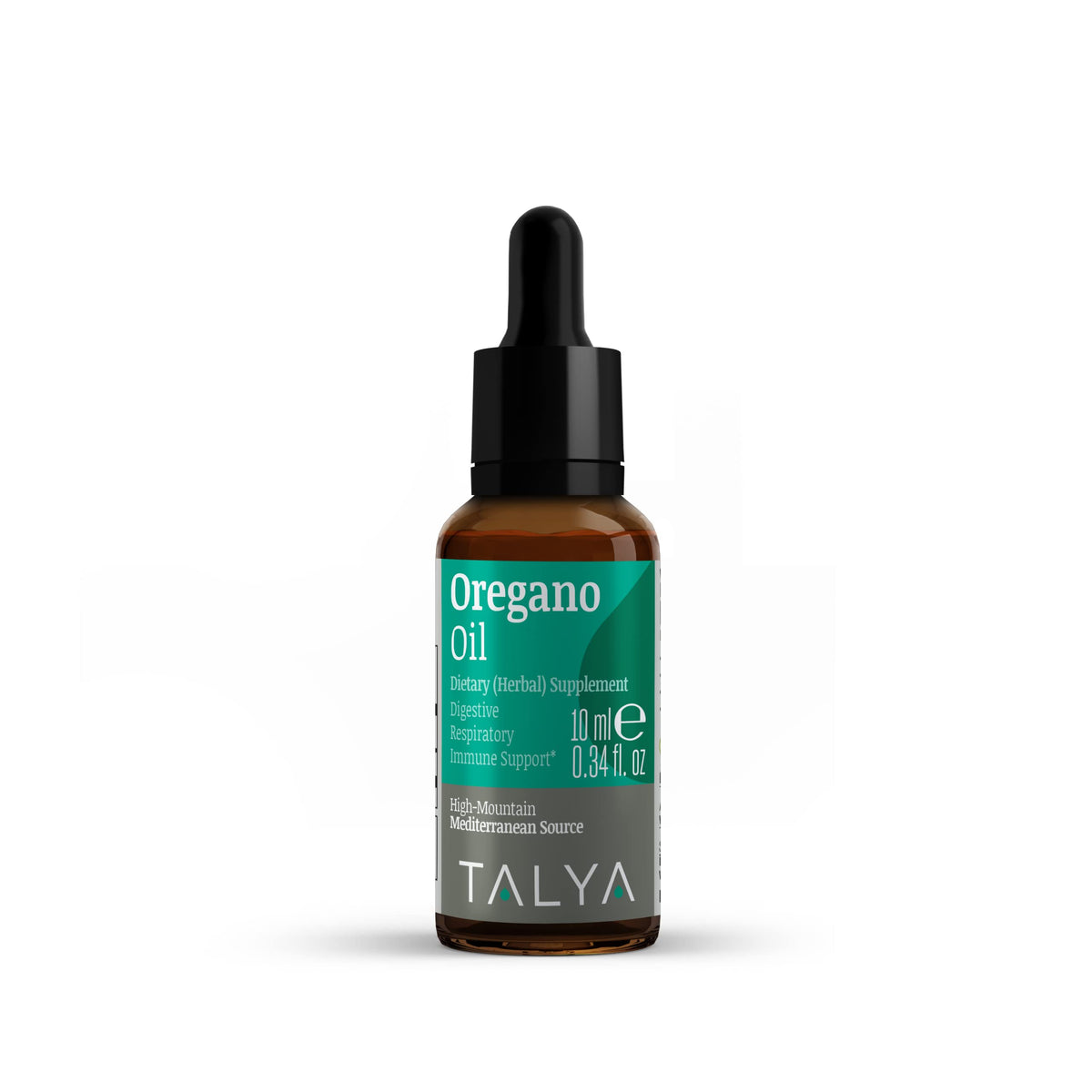 Flacon de 10 ml d'huile d'origan TALYA avec étiquette