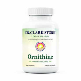 Flacon de 100 capsules d'ornithine 500mg Dr Clark Store
