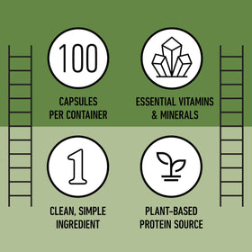 Flacon de 100 capsules de chlorella bio Complete Natural Products