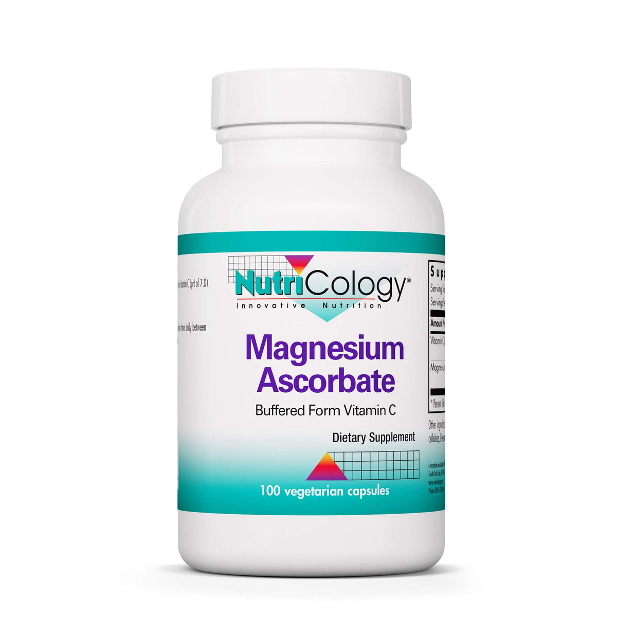 Flacon de 100 capsules de Magnesium Ascorbate Allergy Research Group