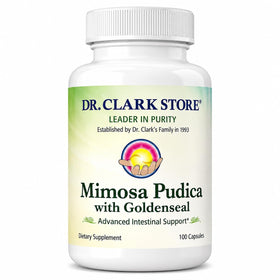 Flacon de 100 capsules de Mimosa Pudica & Goldenseal de Dr Clark Store
