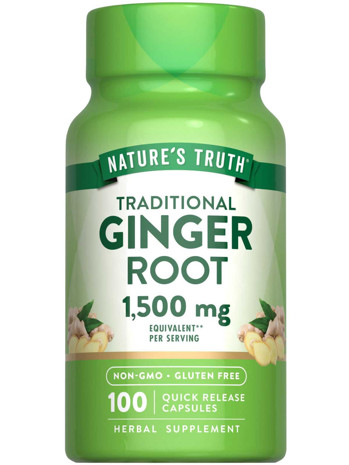 Flacon de 100 capsules de racine de gingembre Nature's Truth