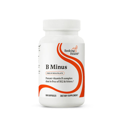 Flacon de 100 capsules de Seeking Health B-Minus Complex Vitamines