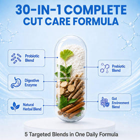 Flacon de 100 capsules Trawecual 30-en-1 avec étiquette
