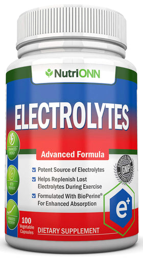 Flacon de 100 capsules végétales NutriONN électrolytes