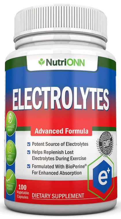 Flacon de 100 capsules végétales NutriONN électrolytes
