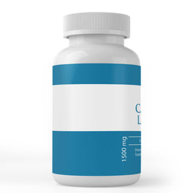 Flacon de 100 gélules de Calcium Lactate, étiquette visible