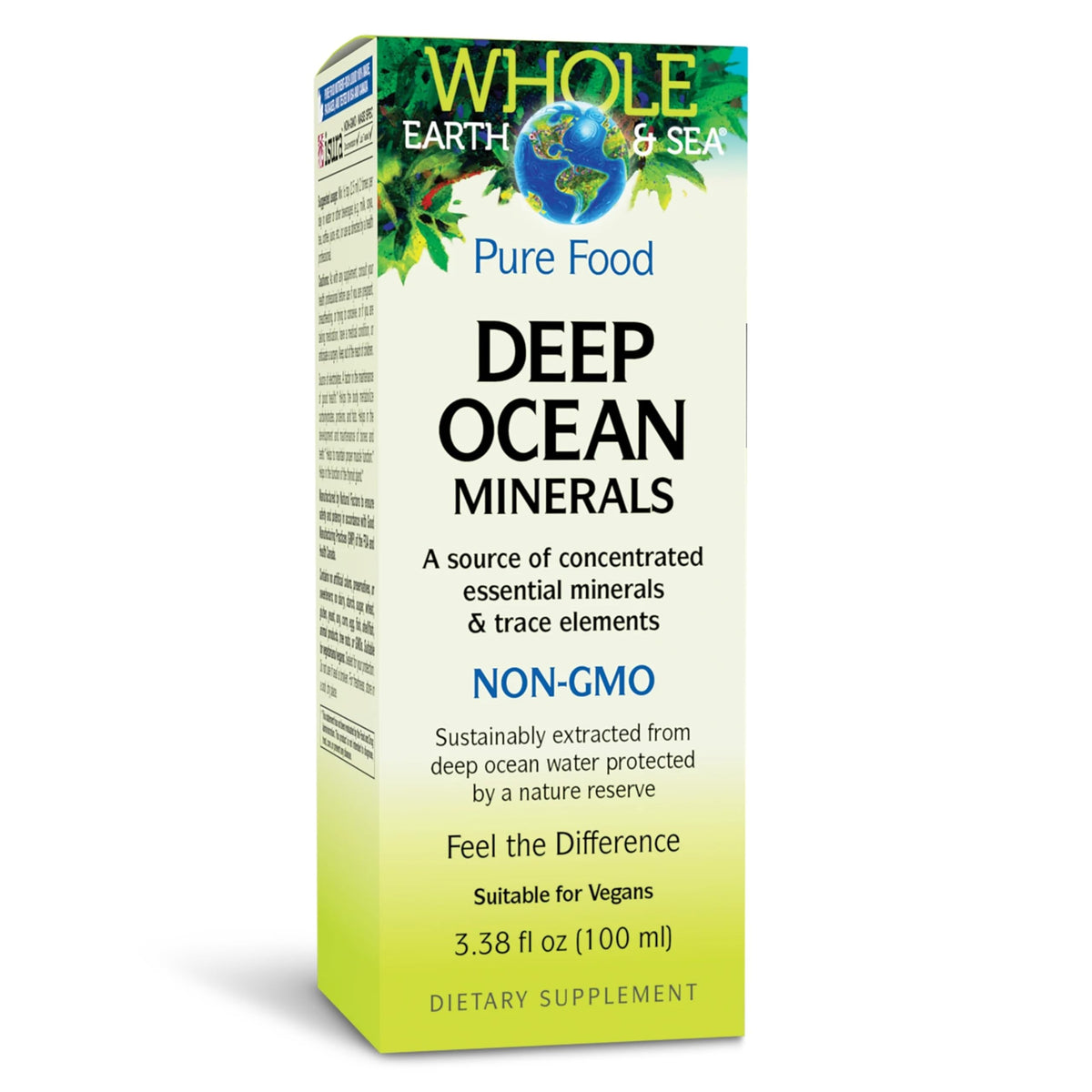 Flacon de 100 ml de Minéraux Océaniques Profonds Natural Factors, vue de face