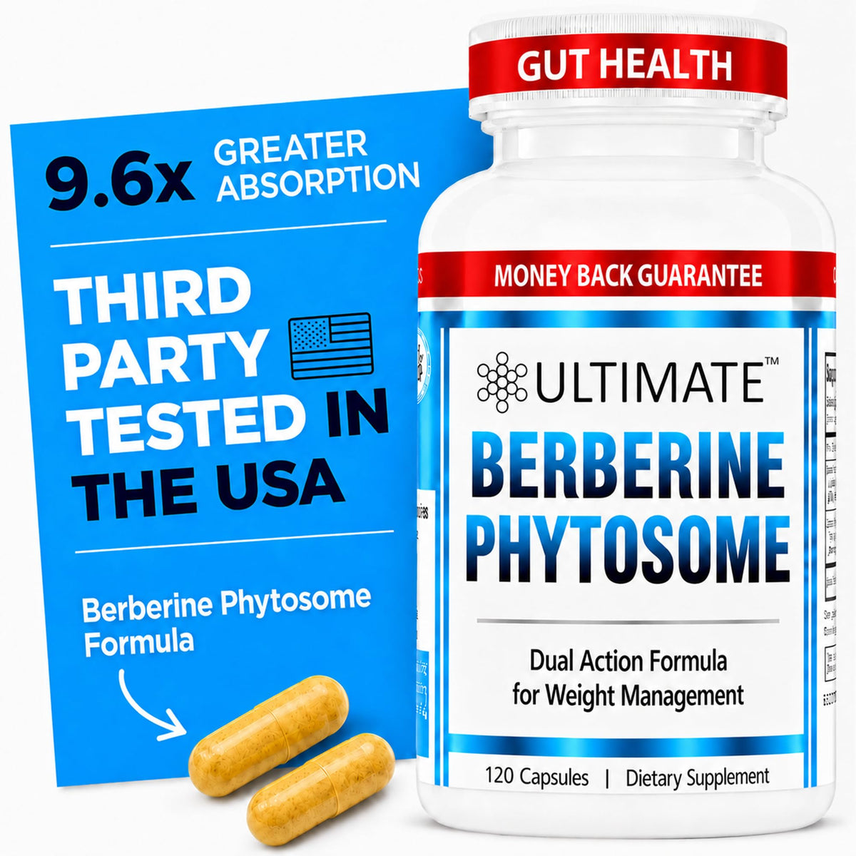 Flacon de 109g de Berbérine Phytosome Ultimate vue de face