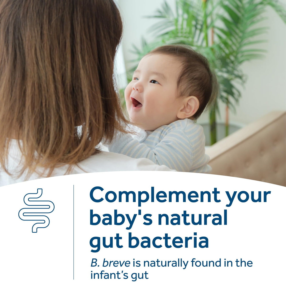 Flacon de 10ml Optibac Probiotics Gouttes pour Bébé sur une table