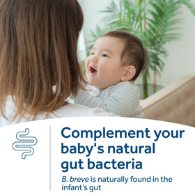 Flacon de 10ml Optibac Probiotics Gouttes pour Bébé sur une table