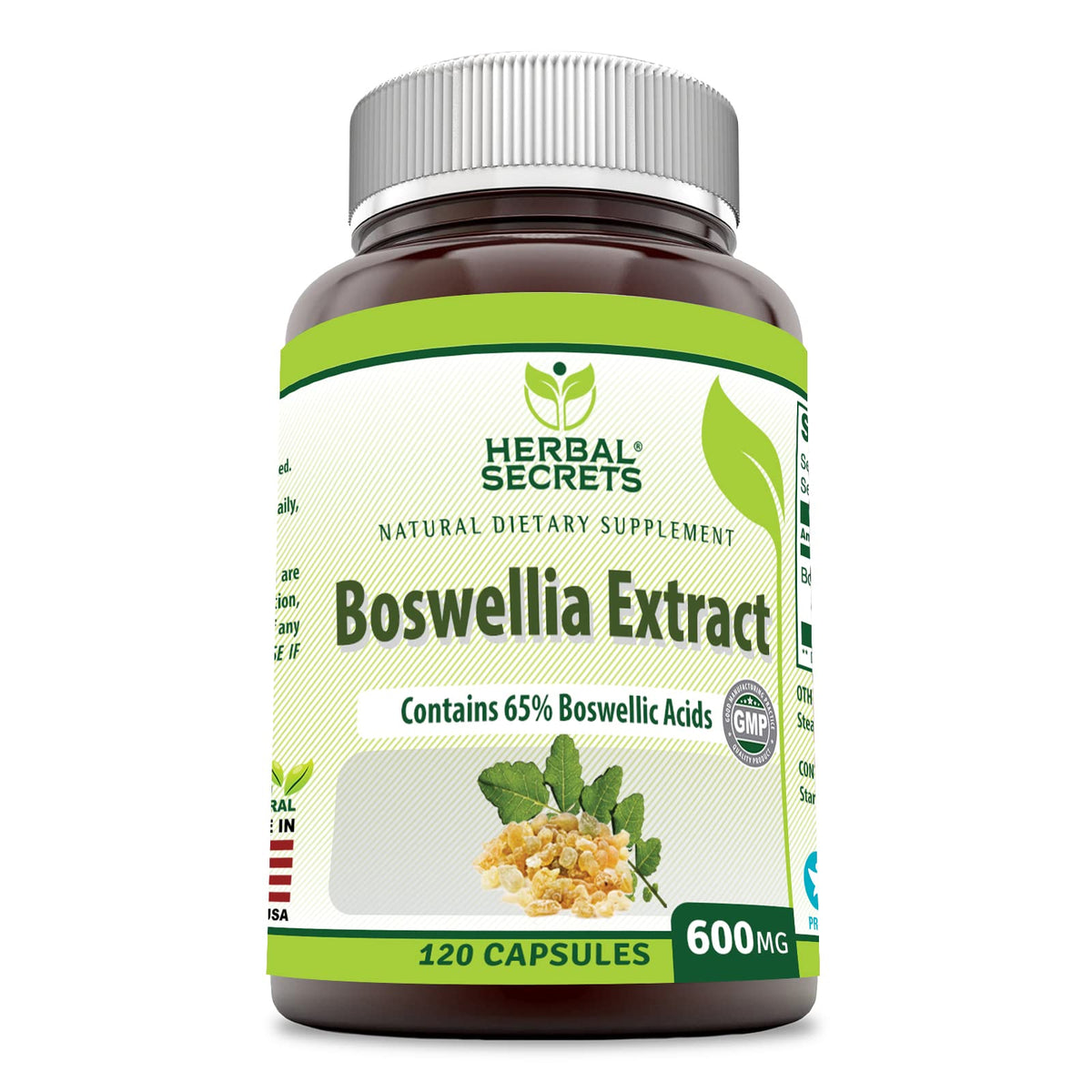 Flacon de 120 capsules d'extrait de Boswellia Serrata Herbal Secrets