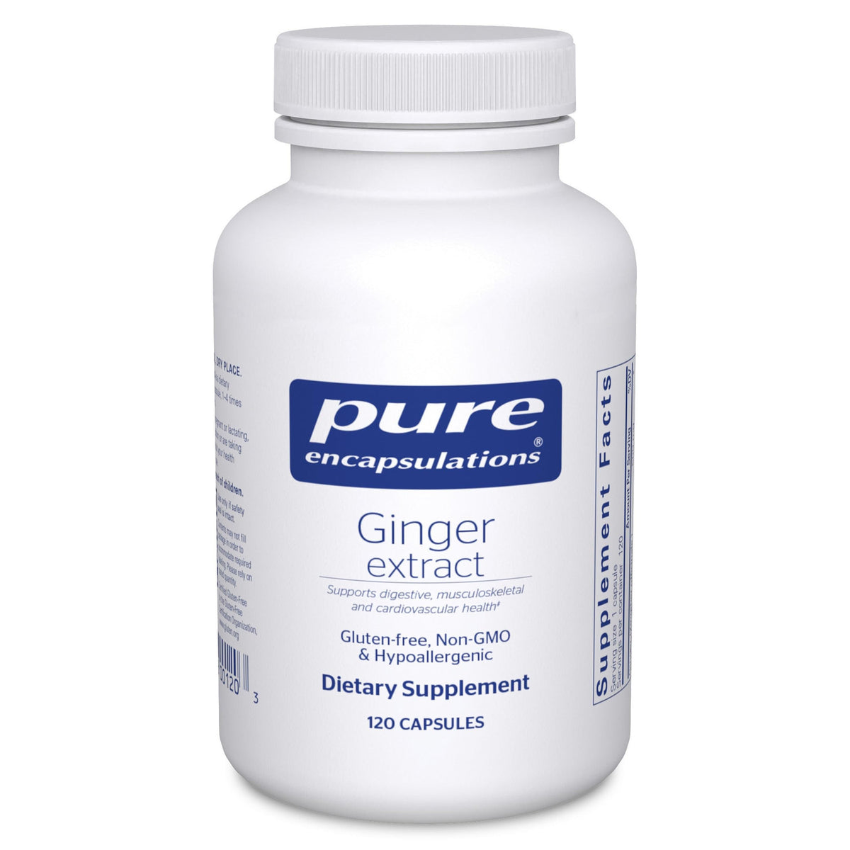 Flacon de 120 capsules d'extrait de gingembre Pure Encapsulations