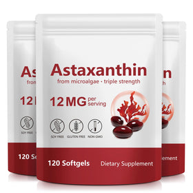 Flacon de 120 capsules d'ITSDAWN Astaxanthin 12mg