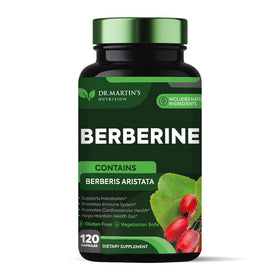 Flacon de 120 capsules de Berbérine 1200mg de DR. MARTIN'S NUTRITION