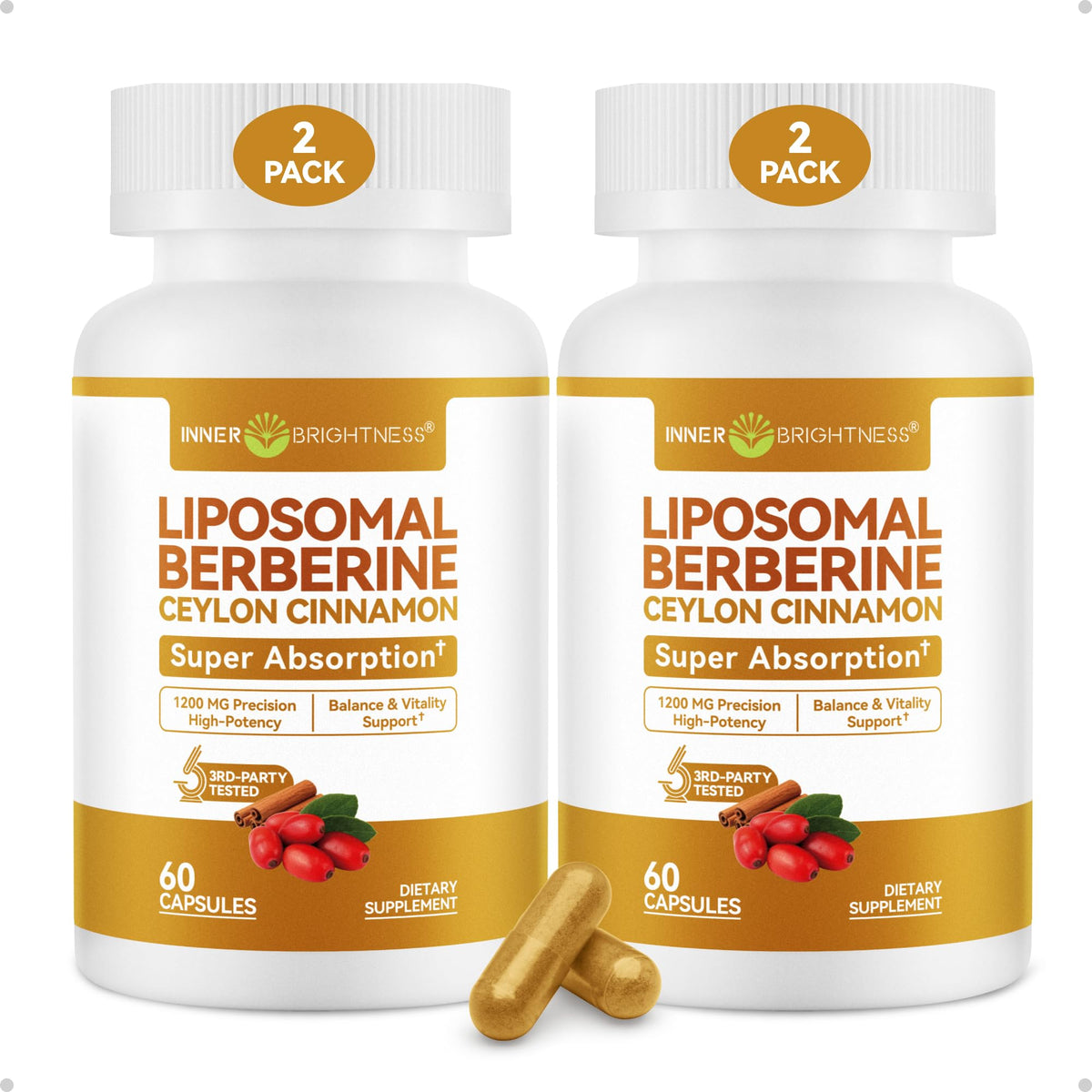 Flacon de 120 capsules de Berbérine Liposomale Inner Brightness