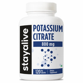 Flacon de 120 capsules de citrate de potassium STAYALIVE