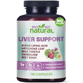 Flacon de 120 capsules de complément alimentaire 5-en-1 Santé du Foie de Why Not Natural