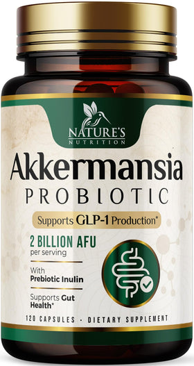 Flacon de 120 capsules de complément alimentaire Akkermansia Nature's Nutrition