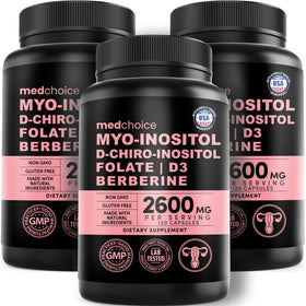 Flacon de 120 capsules de complément alimentaire Inositol 14-en-1 de MEDCHOICE