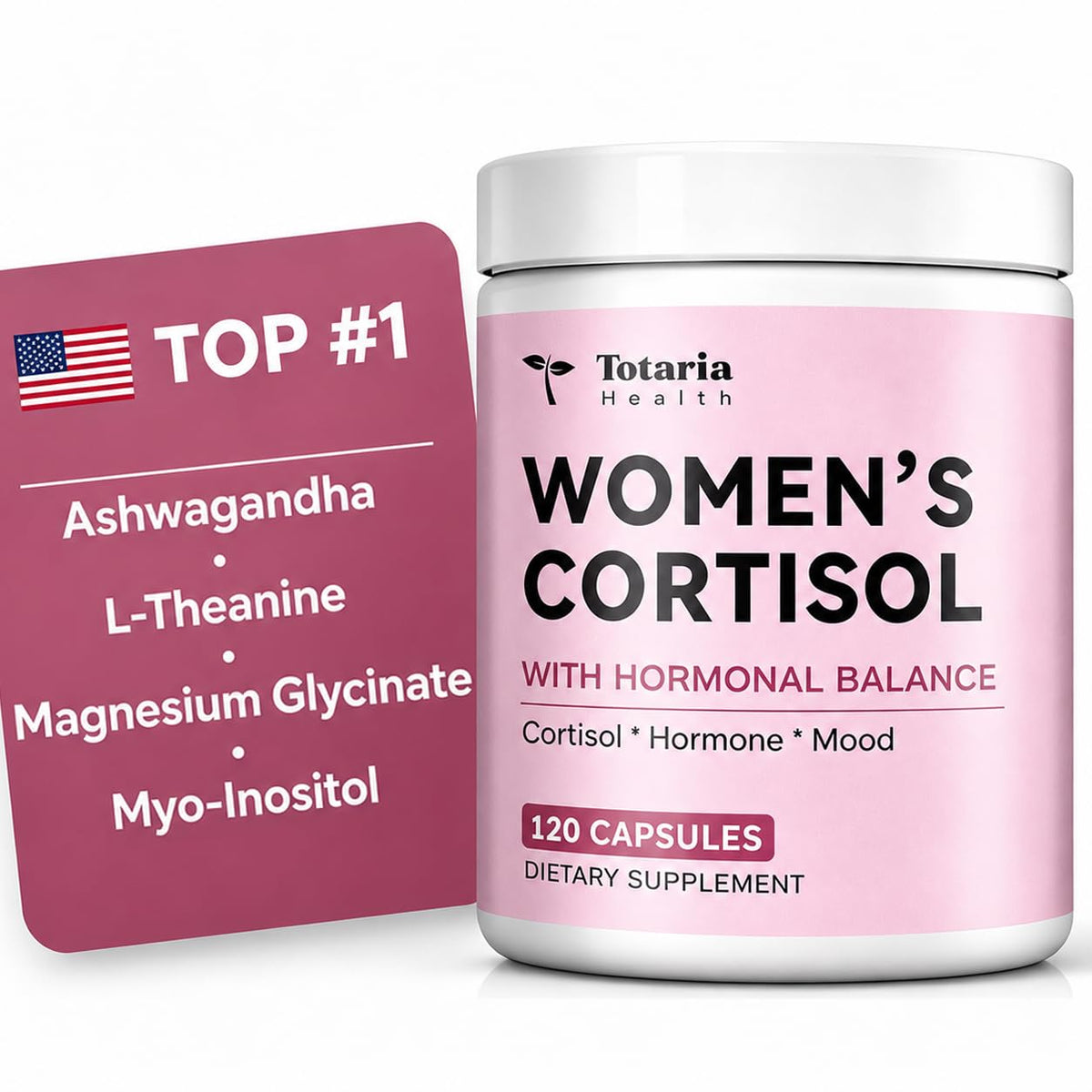 Flacon de 120 capsules de complément alimentaire Totaria pour femmes