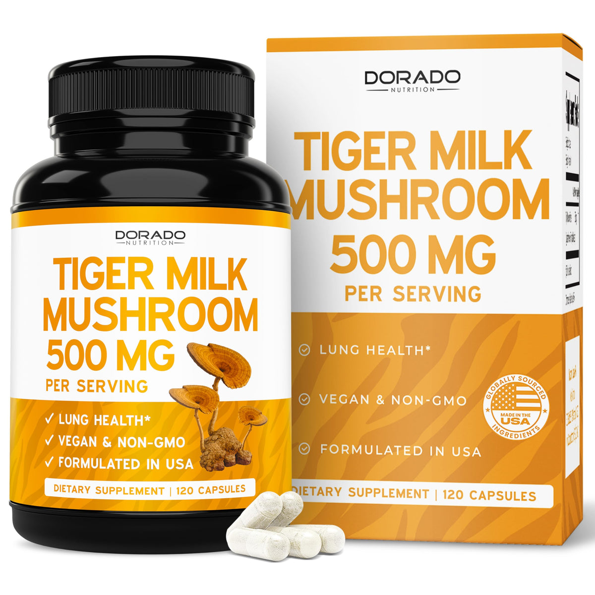 Flacon de 120 capsules de complément Lait de Tigre DORADO NUTRITION