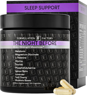 Flacon de 120 capsules de Formulation Factory The Night Before