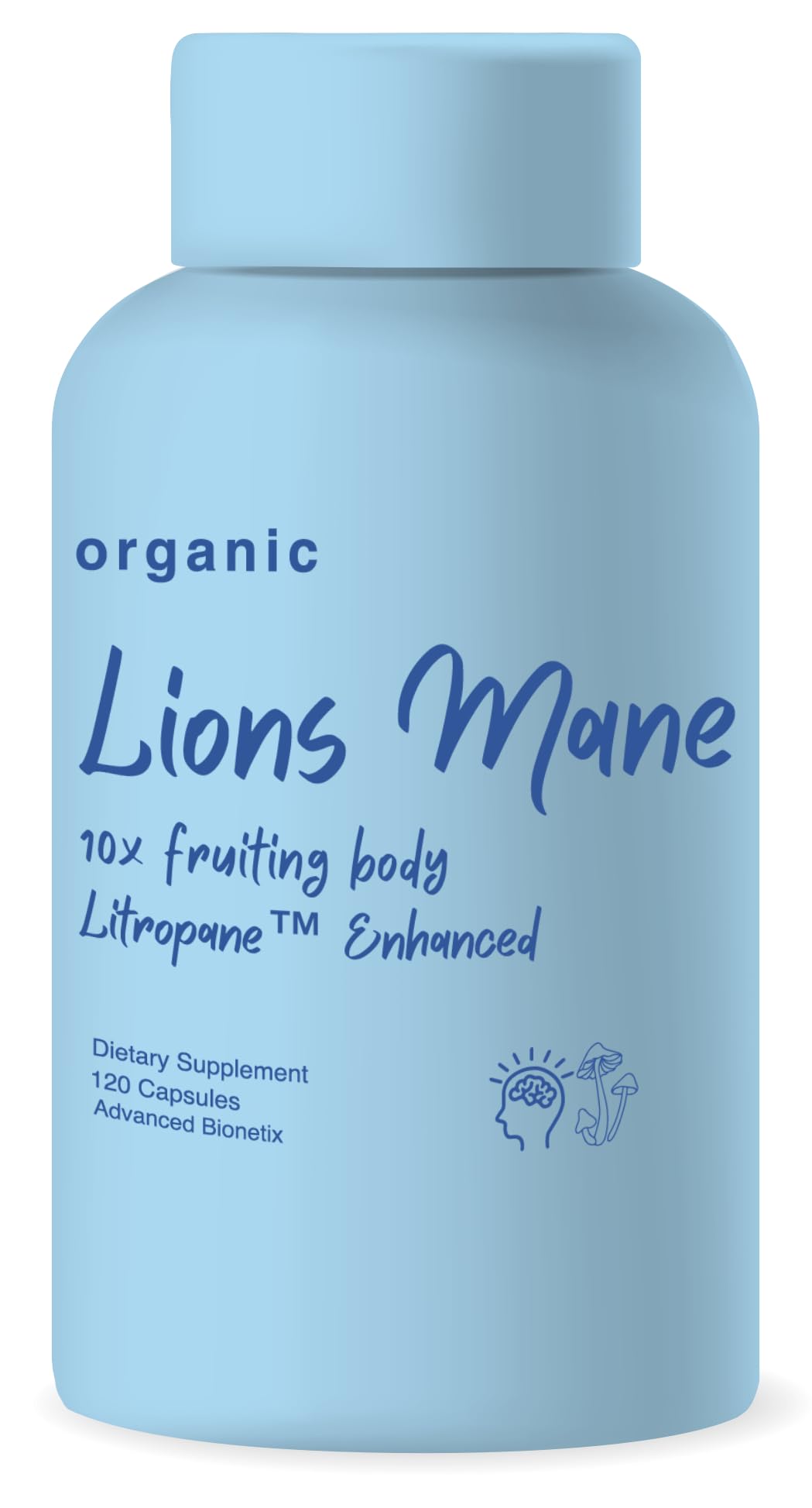 Flacon de 120 capsules de Lion's Mane Advanced Bionetix