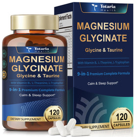 Flacon de 120 capsules de magnésium glycinate Totaria
