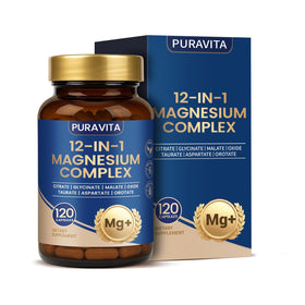 Flacon de 120 capsules de magnésium PURAVITA 12 en 1