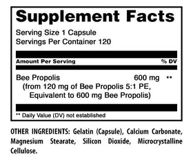 Flacon de 120 capsules de Propolis 600 mg Amazing Nutrition