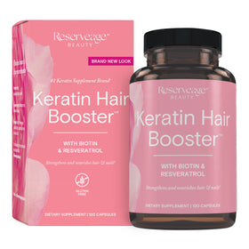 Flacon de 120 capsules de Reserveage Nutrition Keratin Hair support